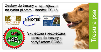 Obroża elektroniczna do tresury psa